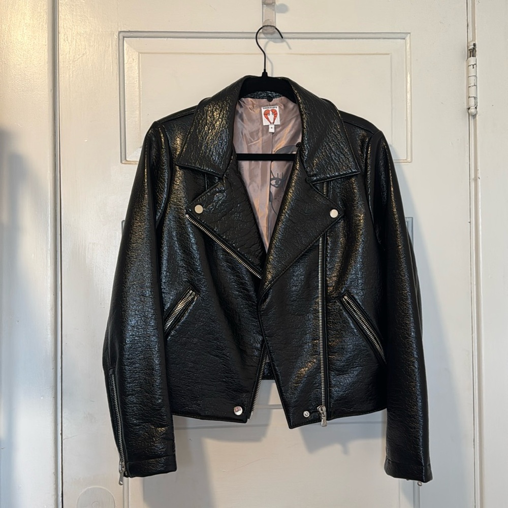 Shrimps Faux Leather Moto Jacket